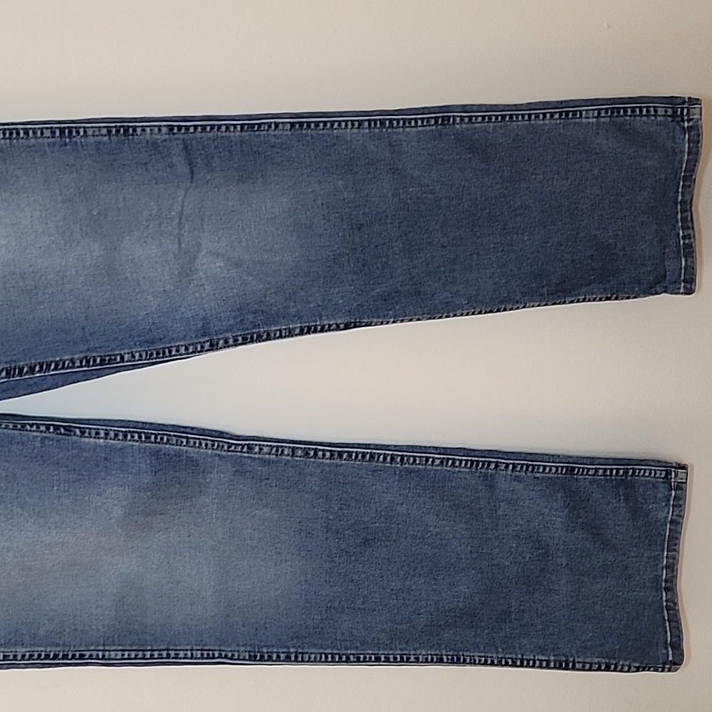 RE/DONE Originals Button Fly High Rise Tapered Leg Strech Tall Jeans Sz 29 - Picture 5 of 16